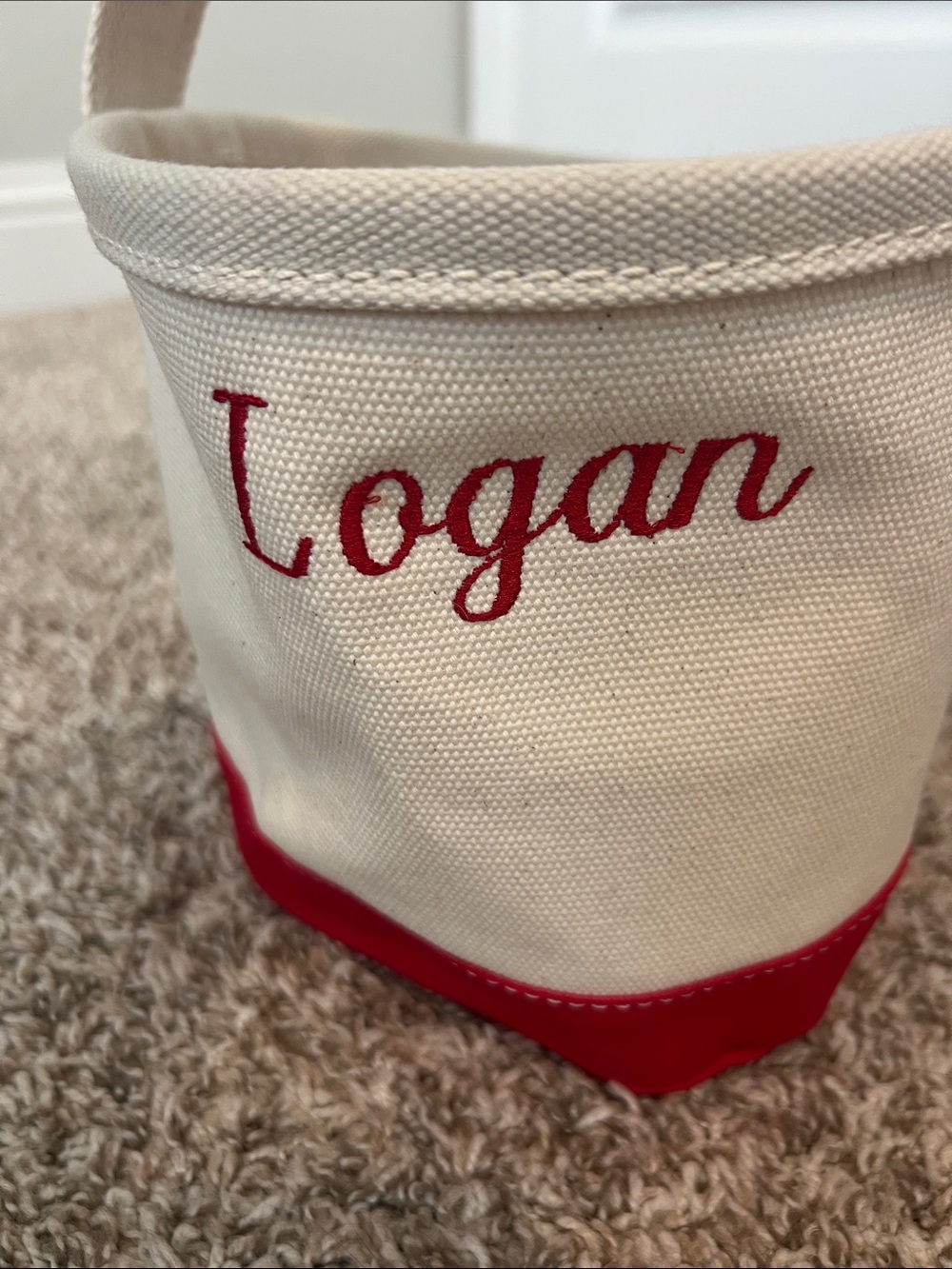 Land's End Easter Basket for Boy- Dump truck with egg - Personalized- Logan - Picture 10 of 12